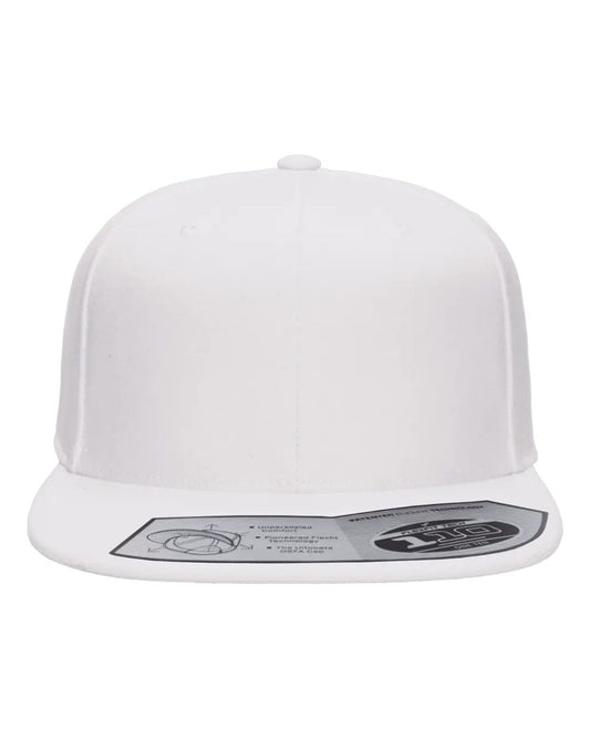 Flexfit 110F Wool Blend Flat Bill Snapback in White