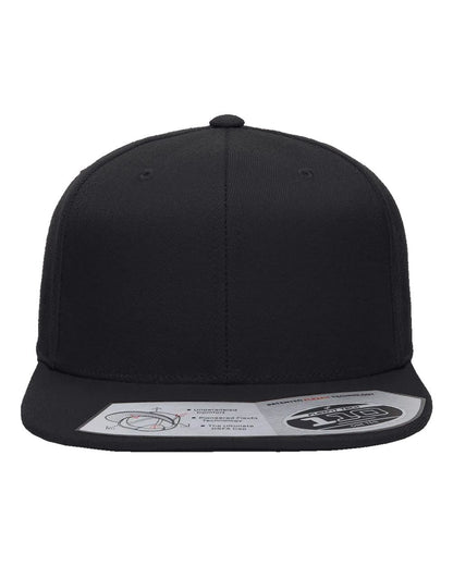 Flexfit 110F Wool Blend Flat Bill Snapback in Black