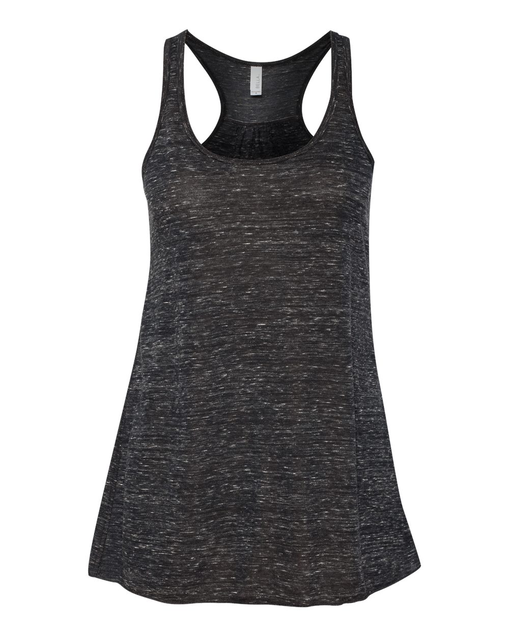 BELLA+CANVAS 8800 Women's Flowy Racerback Tank in Black Marble