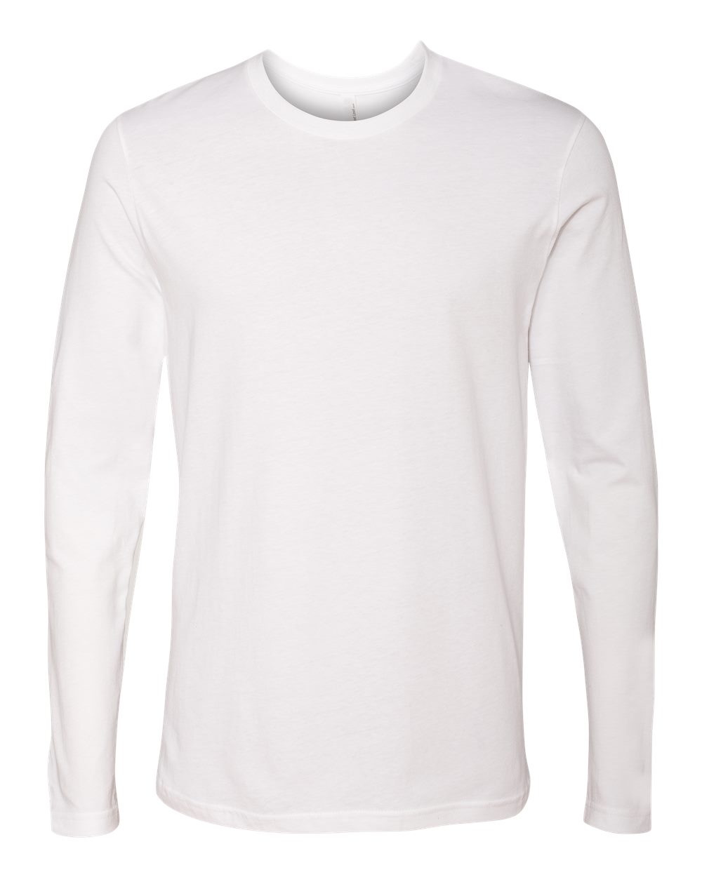 Next Level 3601 Unisex Cotton Long Sleeve Tee in White