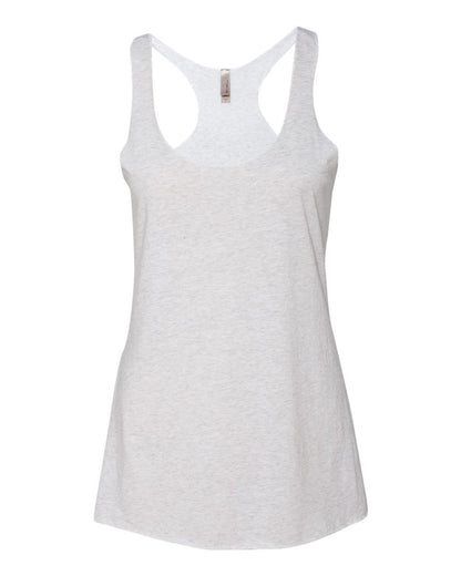 Next Level 6733 Women's Triblend Racerback Tank in Heather White