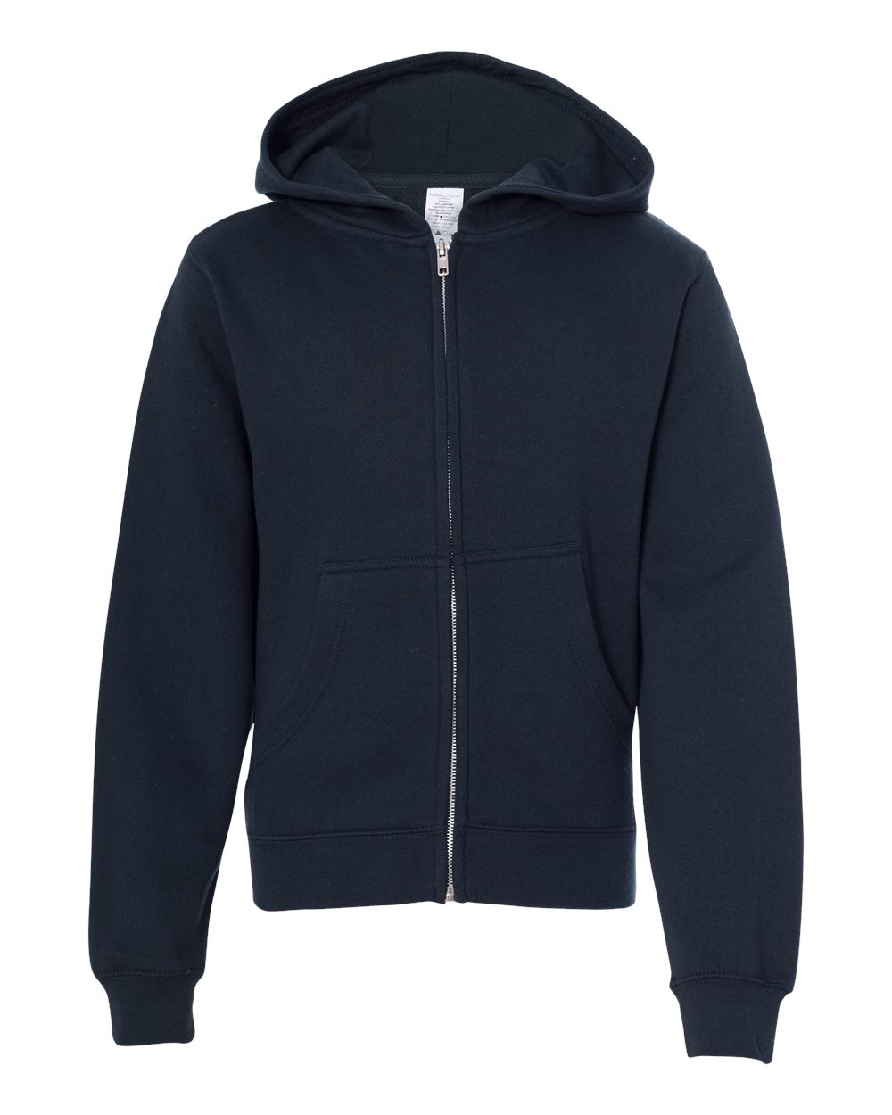 Independent Trading Co. SS4001YZ Youth Midweight Full-Zip Hoodie in Navy