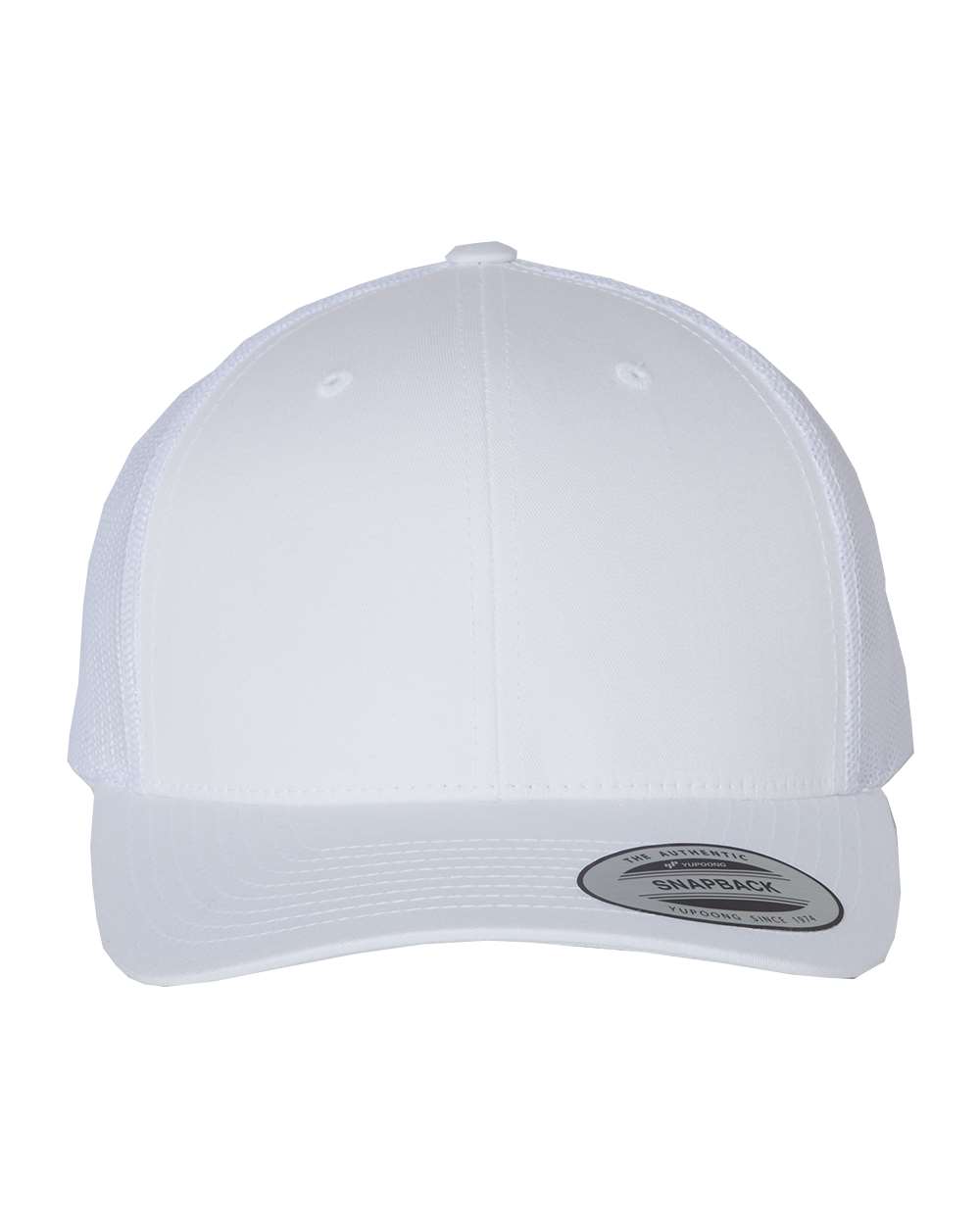 YP Classics 6606 Retro Trucker Cap in White