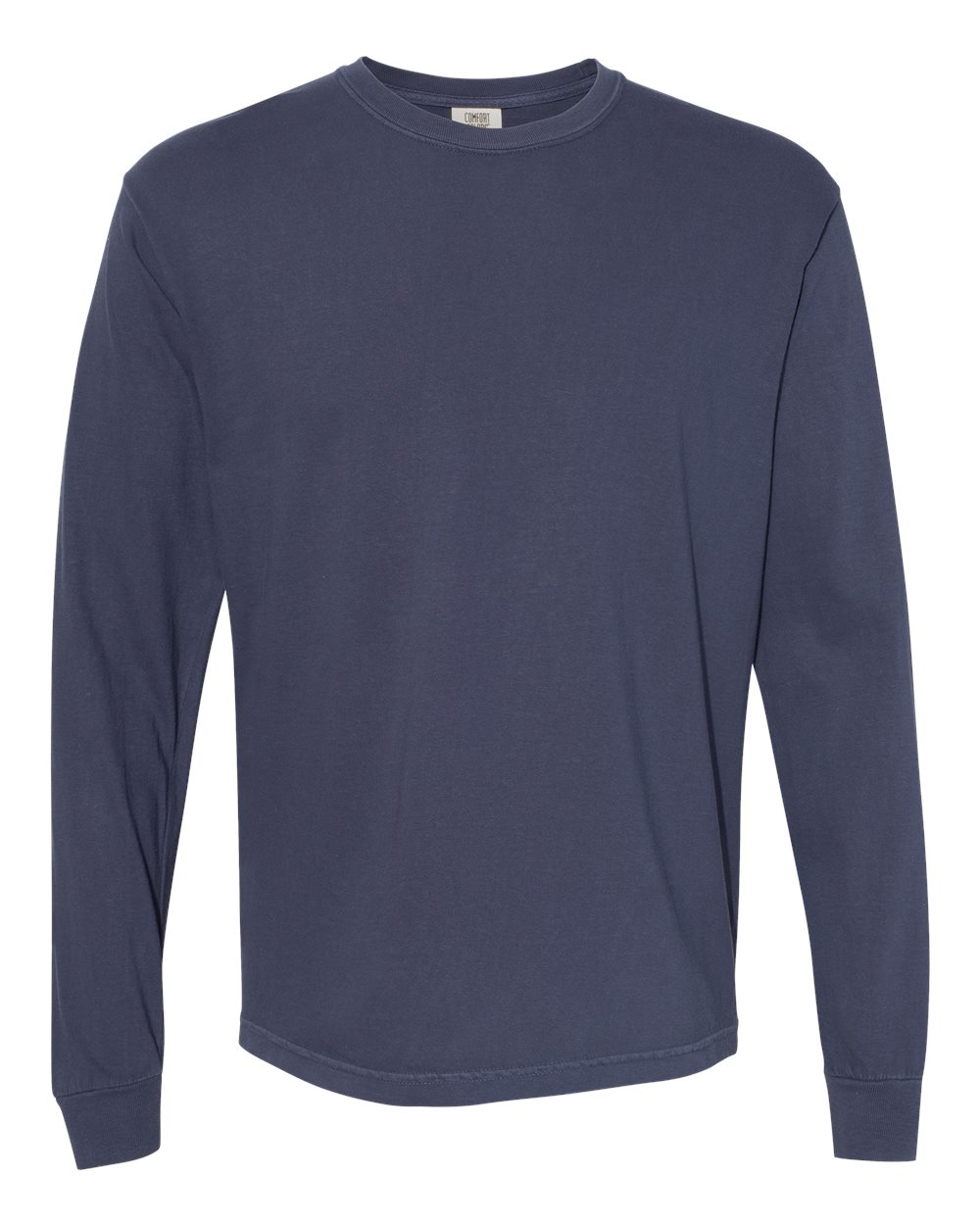 Comfort Colors 6014 Garment-Dyed Heavyweight Long Sleeve Tee in Navy