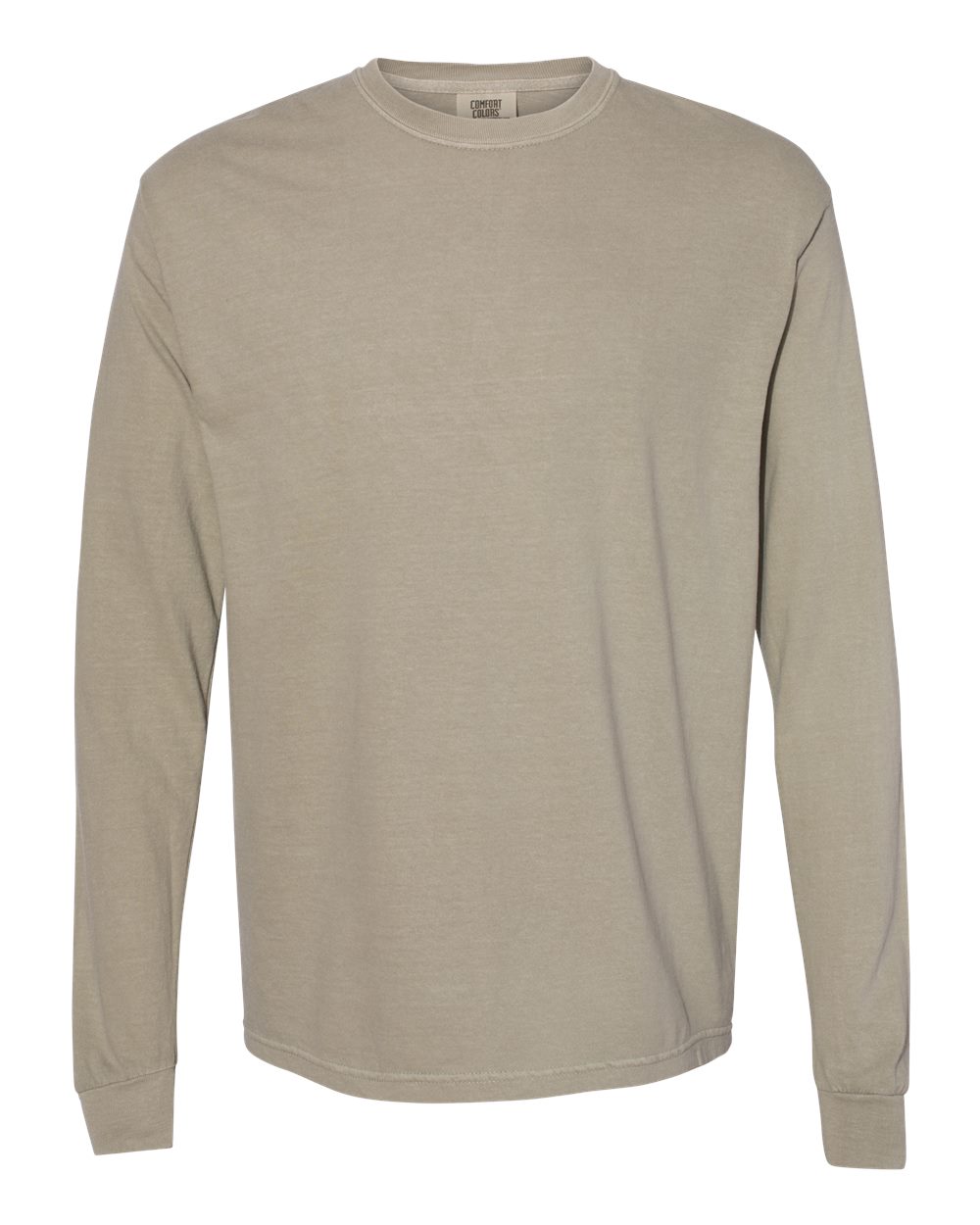 Comfort Colors 6014 Garment-Dyed Heavyweight Long Sleeve Tee in Sandstone