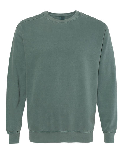 Comfort Colors Unisex Garment-Dyed Crewneck Sweatshirt blank in Blue Spruce, style 1566