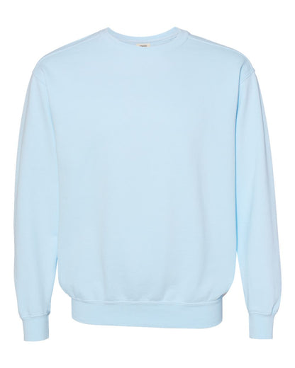 Comfort Colors Unisex Garment-Dyed Crewneck Sweatshirt blank in Chambray, style 1566
