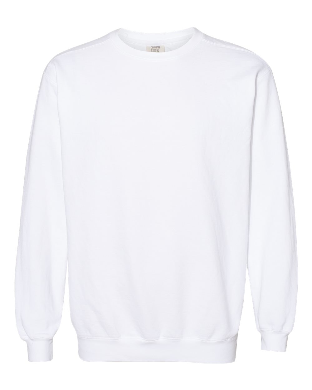 Comfort Colors Unisex Garment-Dyed Crewneck Sweatshirt blank in White, style 1566