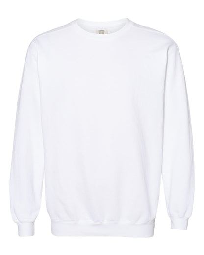 Comfort Colors Unisex Garment-Dyed Crewneck Sweatshirt blank in White, style 1566