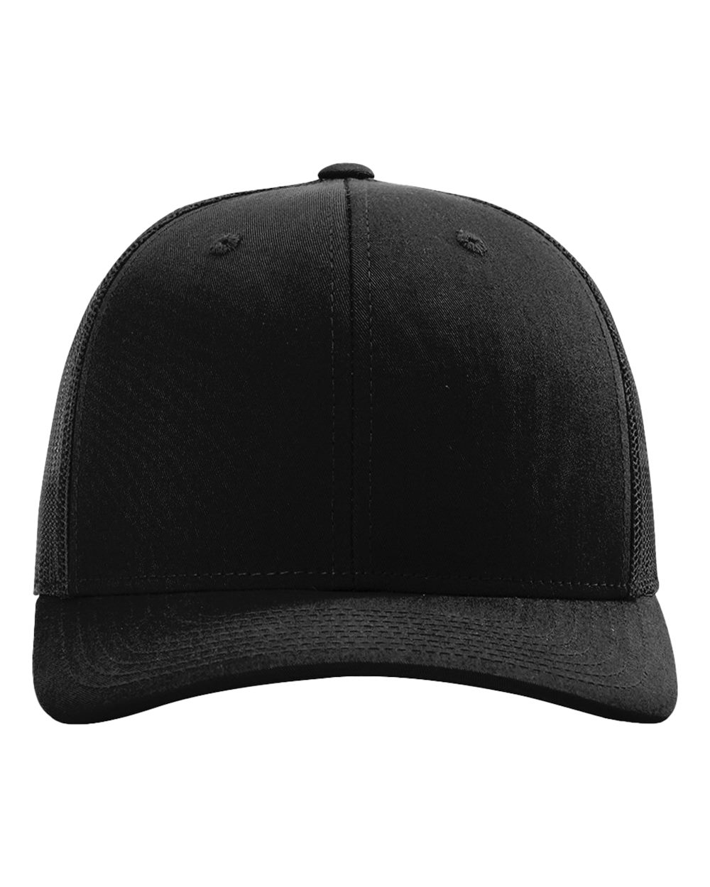 Richardson 112 Snapback Trucker Cap in Black