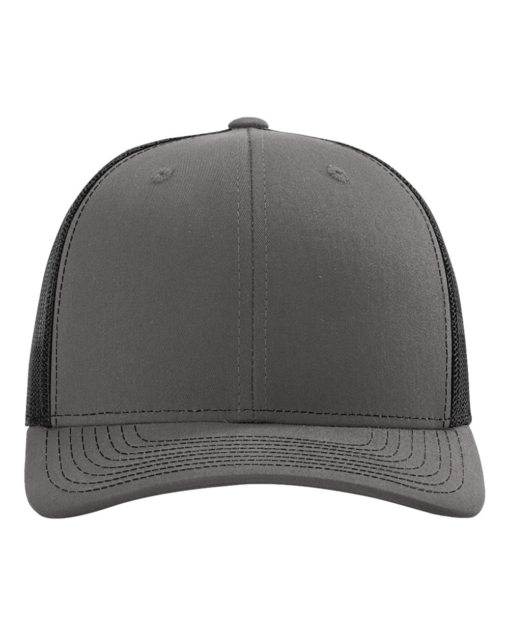 Richardson 112 Snapback Trucker Cap in Charcoal/Black