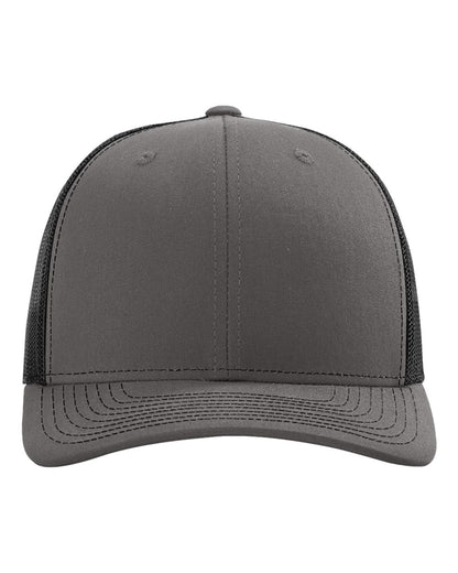 Richardson 112 Snapback Trucker Cap in Charcoal/Black