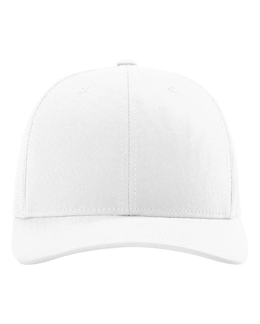 Richardson 112 Snapback Trucker Cap in White