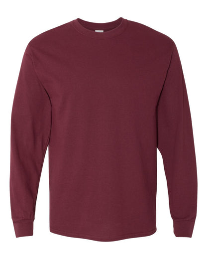 Gildan 5400 Heavy Cotton Long Sleeve T-Shirt in Maroon