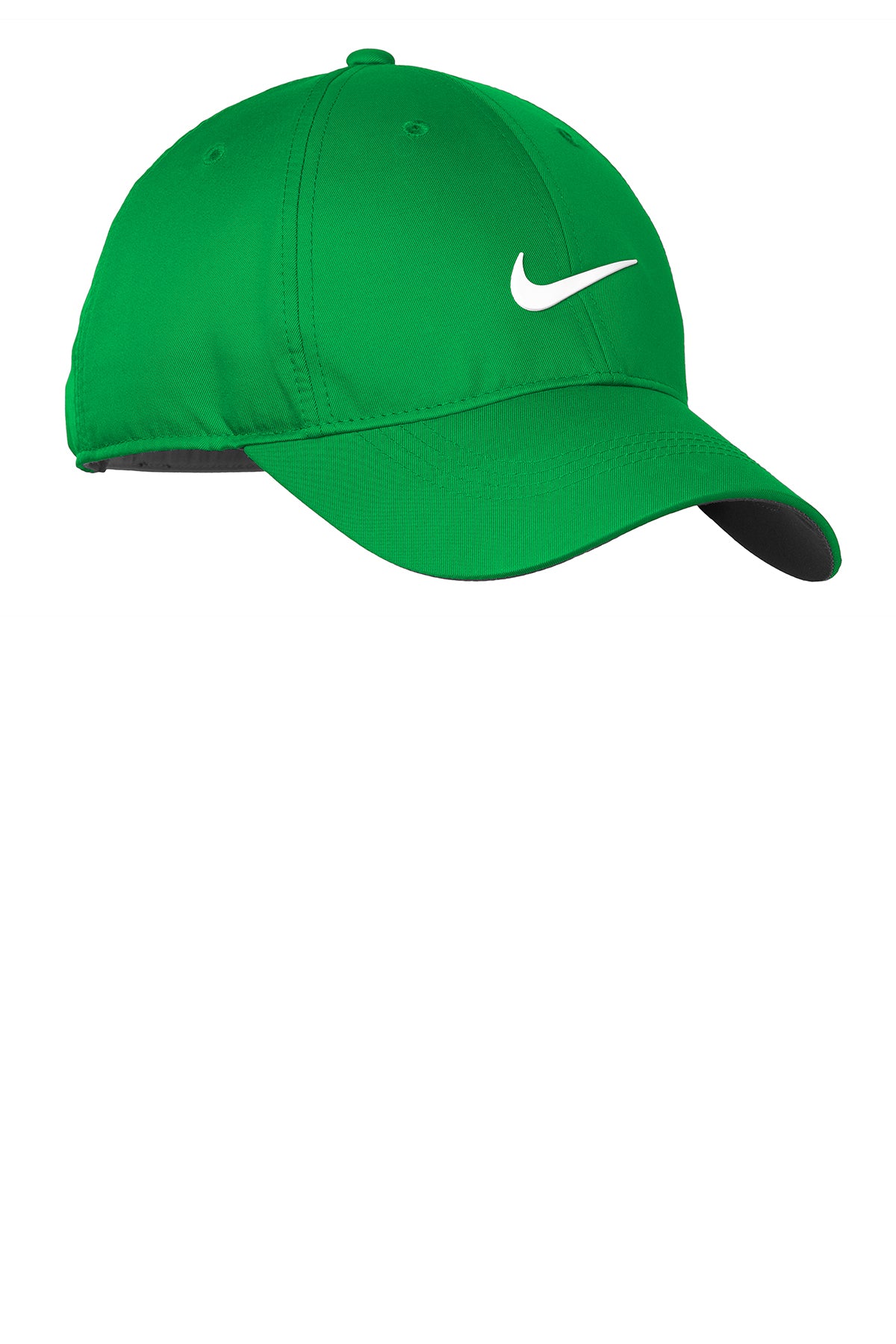 Nike Dri-FIT Swoosh Front Cap in Lucky Green/ White, style 548533
