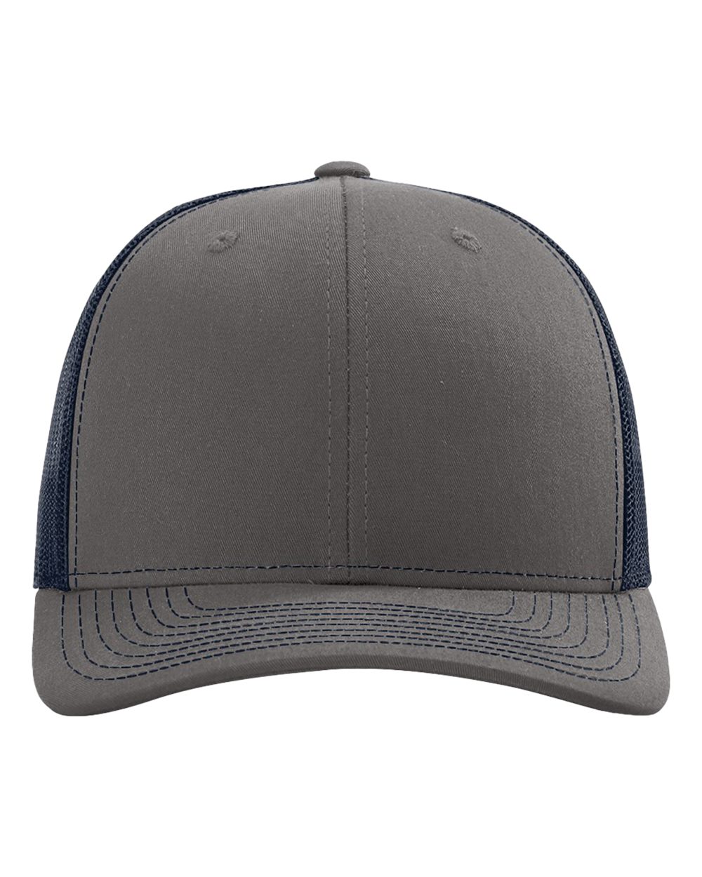 Richardson 112 Snapback Trucker Cap in Charcoal/Navy