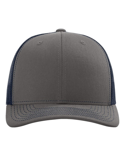 Richardson 112 Snapback Trucker Cap in Charcoal/Navy