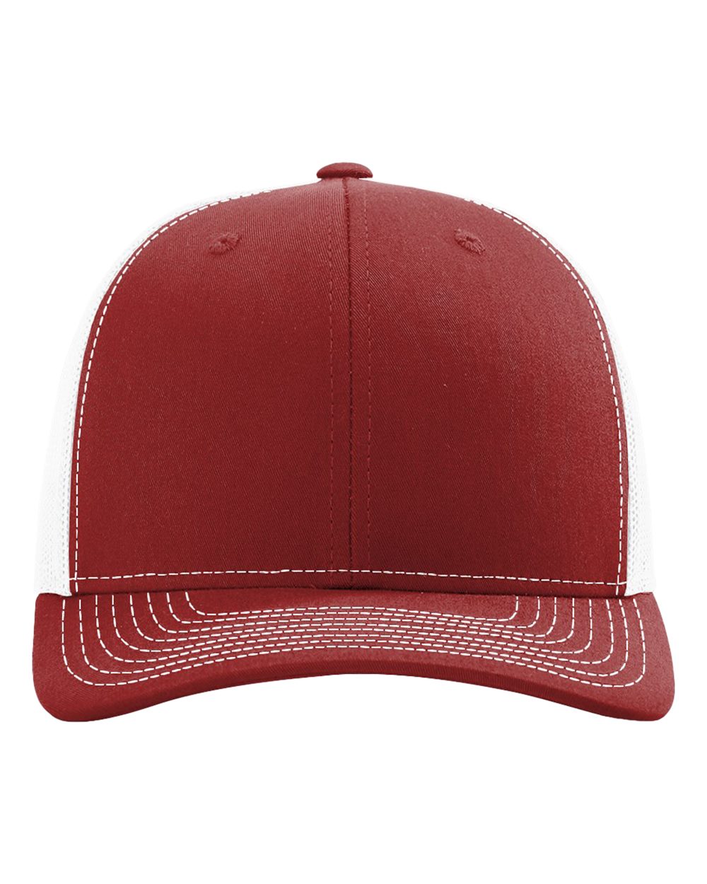 Richardson 112 Snapback Trucker Cap in Cardinal/White