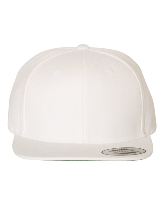YP Classics 6089M Premium Flat Bill Snapback in White