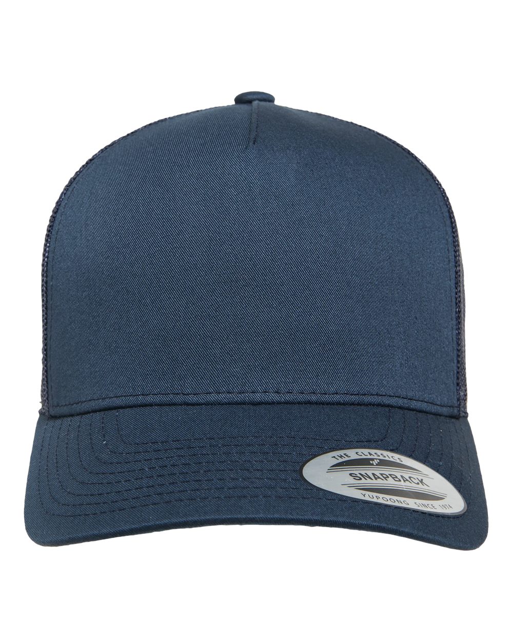 YP Classics 6506 Five-Panel Retro Trucker Cap in Navy