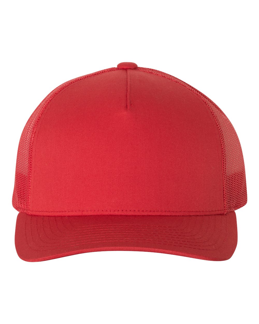 YP Classics 6506 Five-Panel Retro Trucker Cap in Red