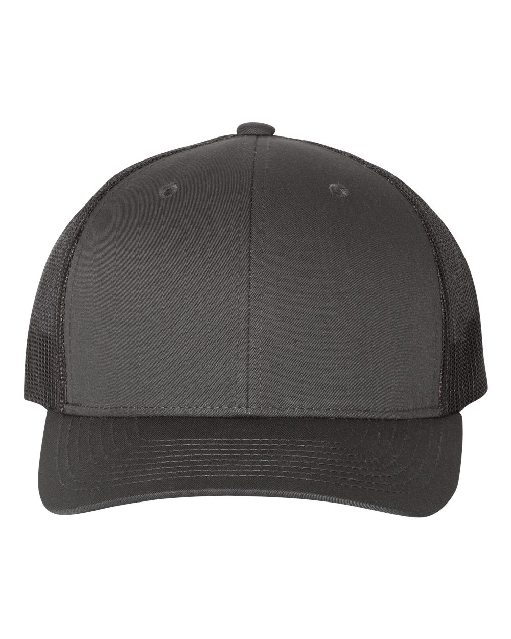 YP Classics 6606 Retro Trucker Cap in Charcoal/Black