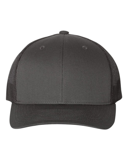 YP Classics 6606 Retro Trucker Cap in Charcoal/Black