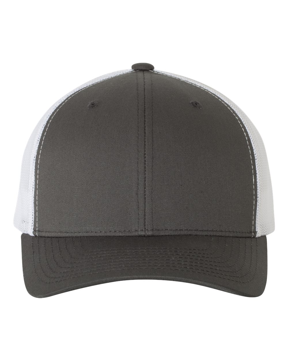 YP Classics 6606 Retro Trucker Cap in Charcoal/White