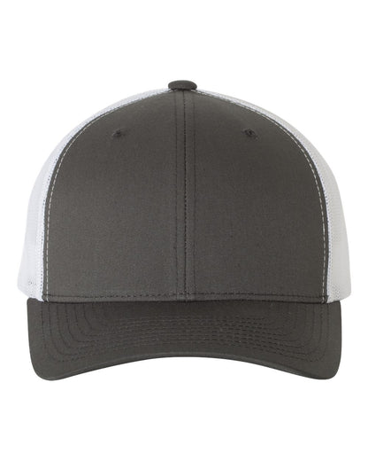YP Classics 6606 Retro Trucker Cap in Charcoal/White