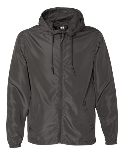 Independent Trading Co. EXP54LWZ Lightweight Windbreaker in Graphite