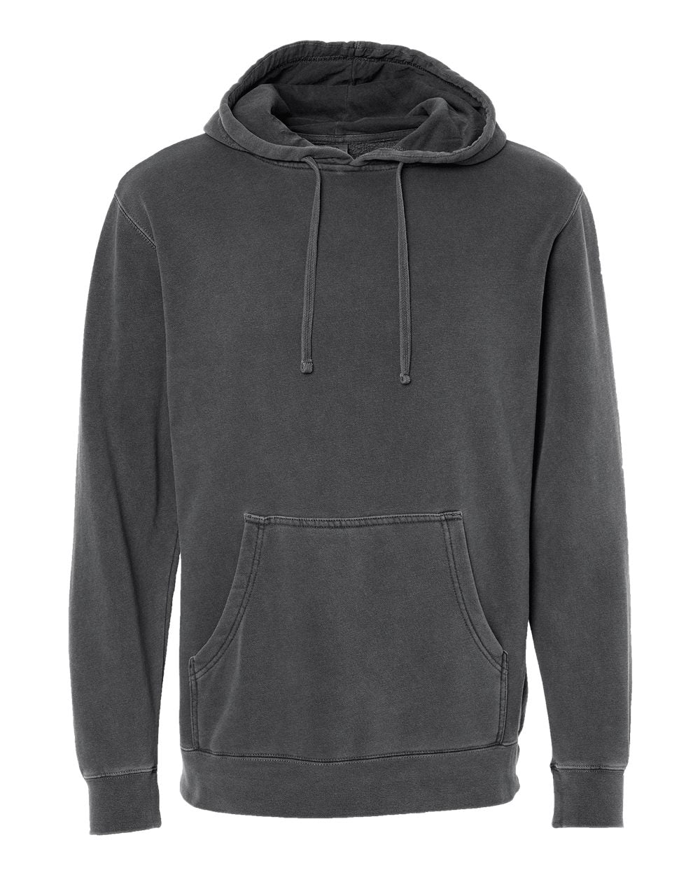 Independent Trading Co. PRM4500 Midweight Pigment-Dyed Hoodie in Pigment Black
