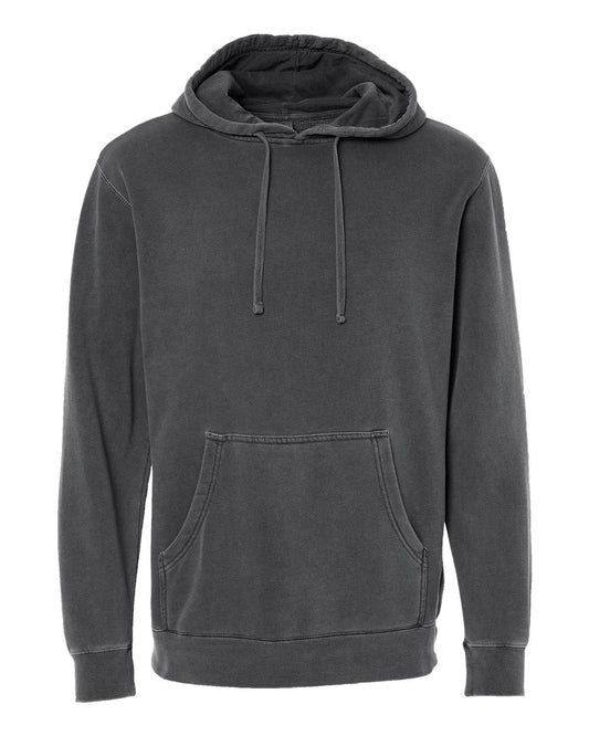 Independent Trading Co. PRM4500 Midweight Pigment-Dyed Hoodie in Pigment Black