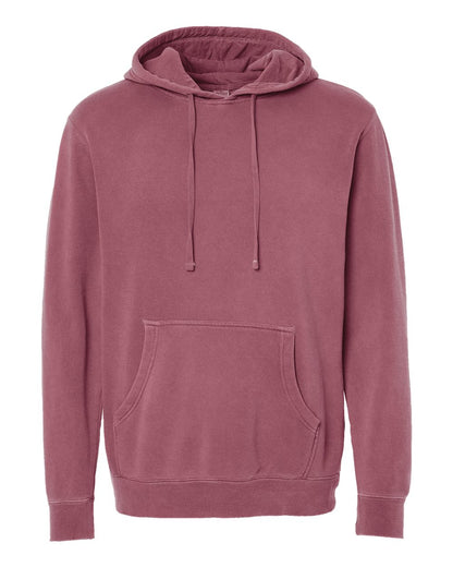 Independent Trading Co. PRM4500 Midweight Pigment-Dyed Hoodie in Pigment Maroon