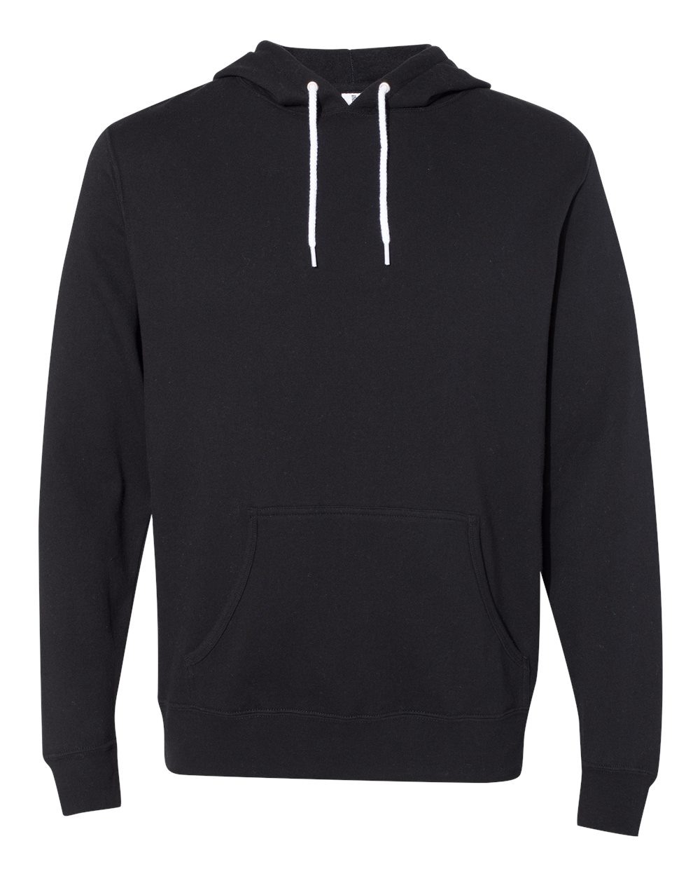 Independent Trading Co. AFX90UN Lightweight Hooded Sweatshirt in Black