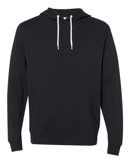Independent Trading Co. AFX90UN Lightweight Hooded Sweatshirt in Black