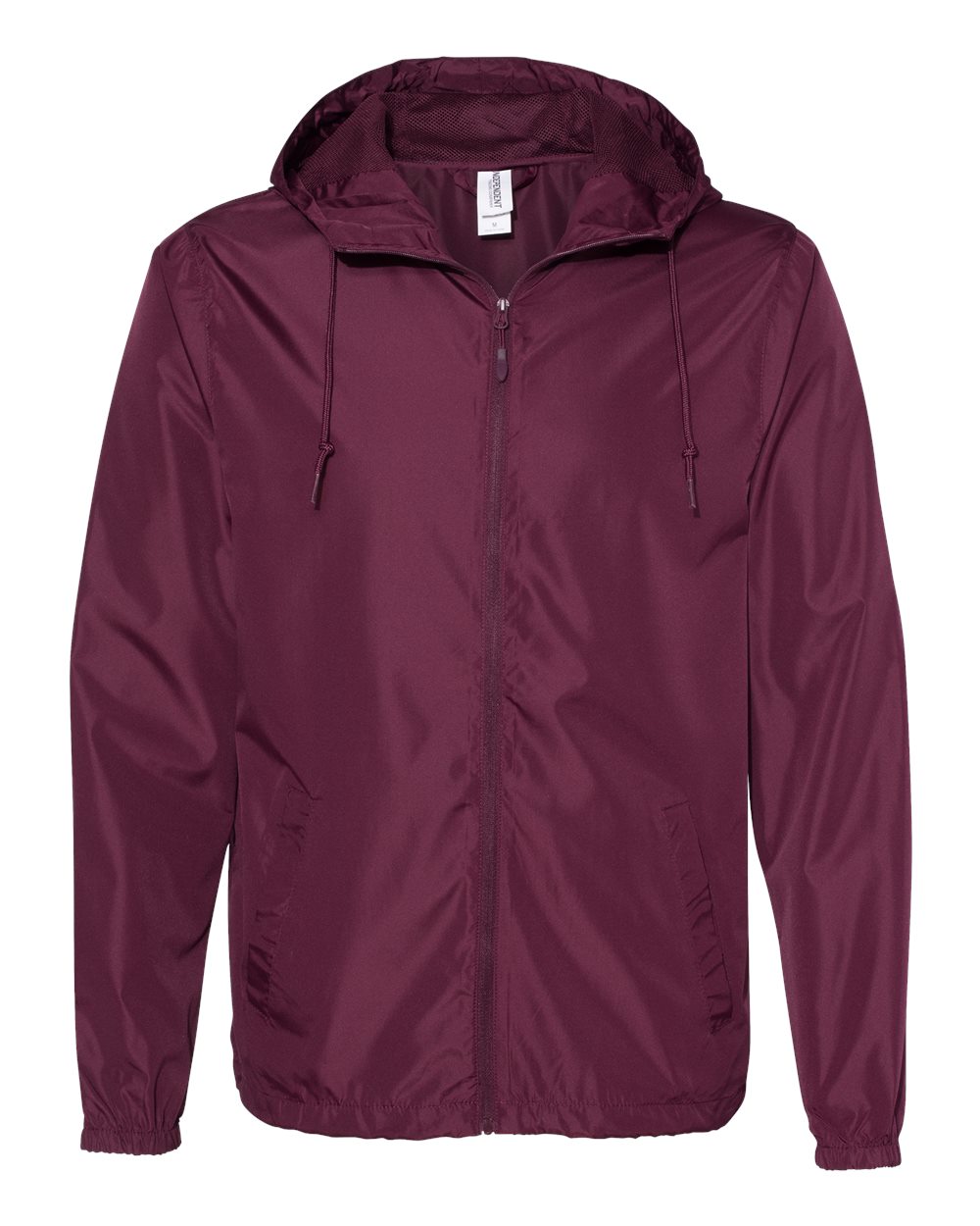 Independent Trading Co. EXP54LWZ Lightweight Windbreaker in Maroon