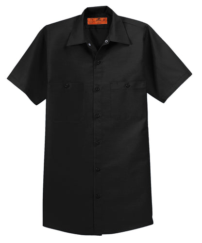 Red Kap Short Sleeve Industrial Work Shirt SP24 in Black