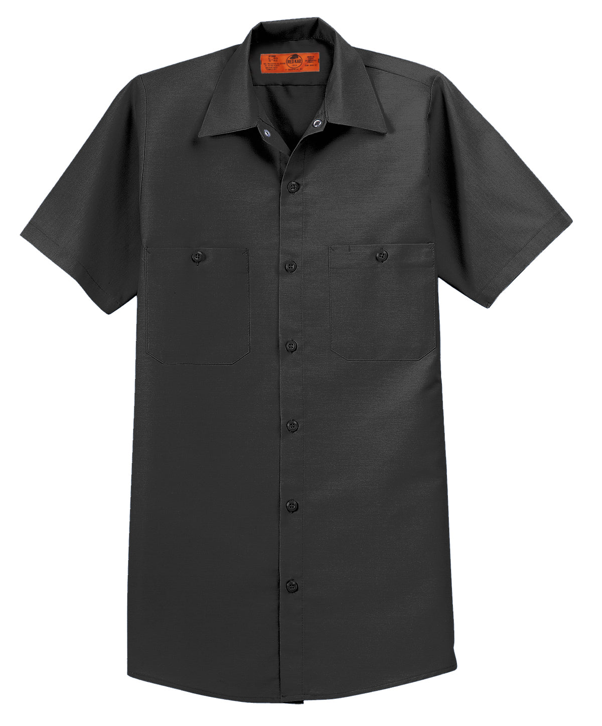 Red Kap Short Sleeve Industrial Work Shirt SP24 in Charcoal