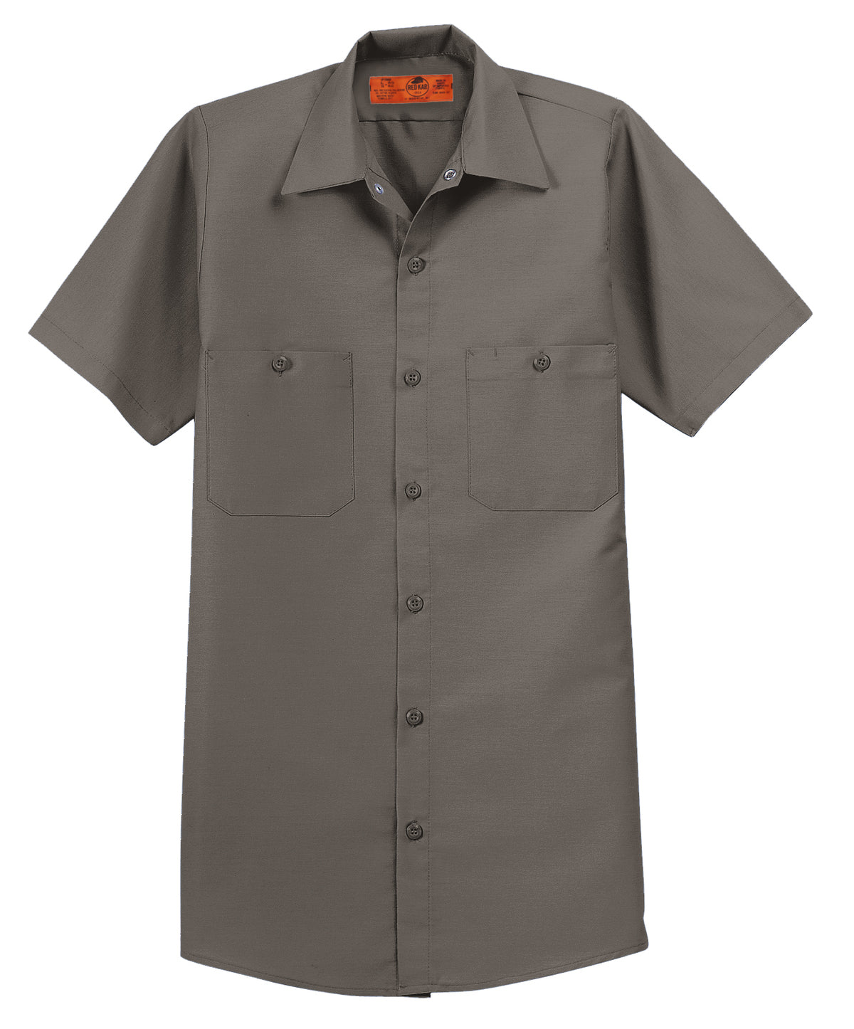 Red Kap Short Sleeve Industrial Work Shirt SP24 in Grey