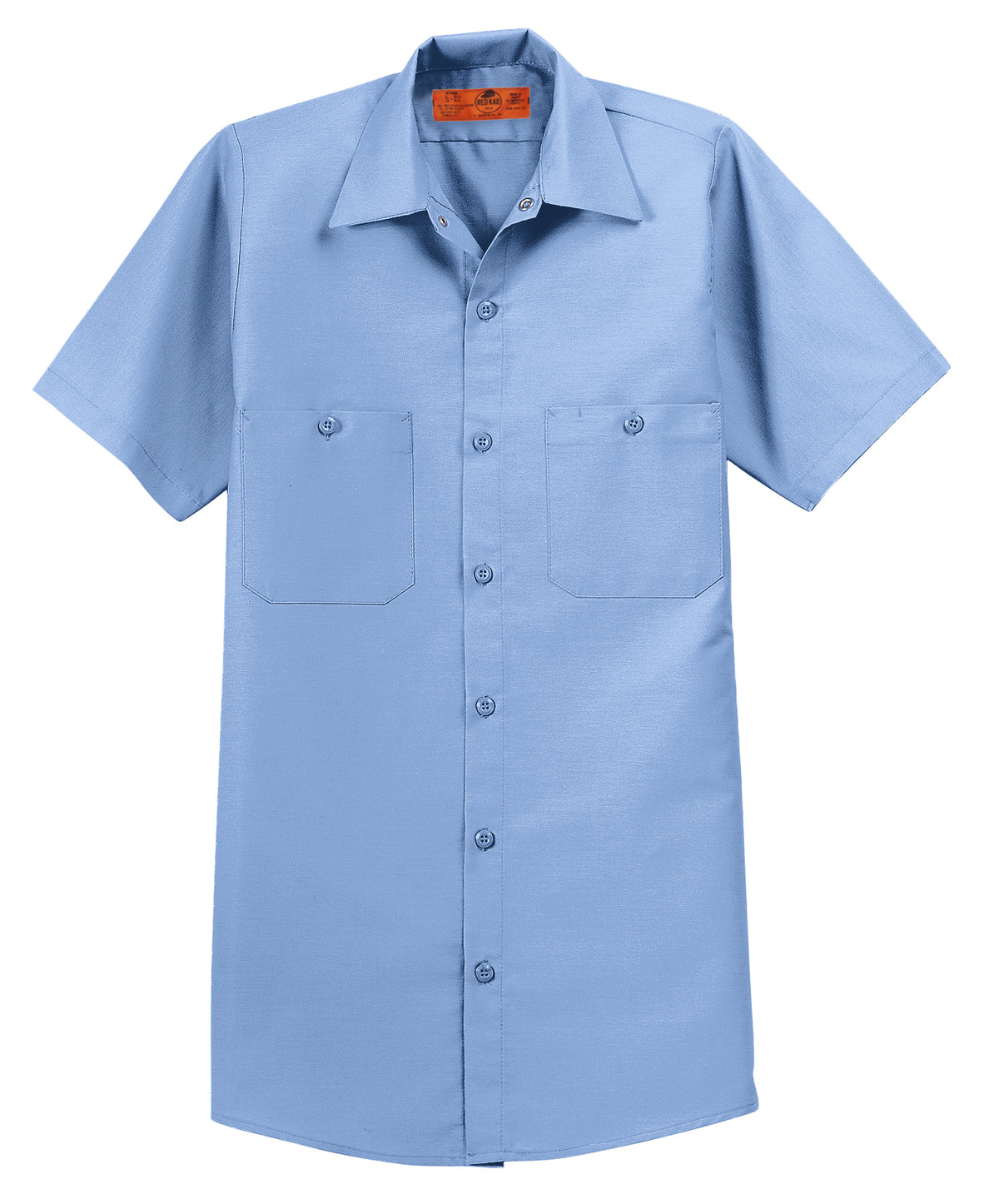 Red Kap Short Sleeve Industrial Work Shirt SP24 in Light Blue