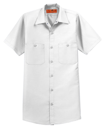 Red Kap Short Sleeve Industrial Work Shirt SP24 in White
