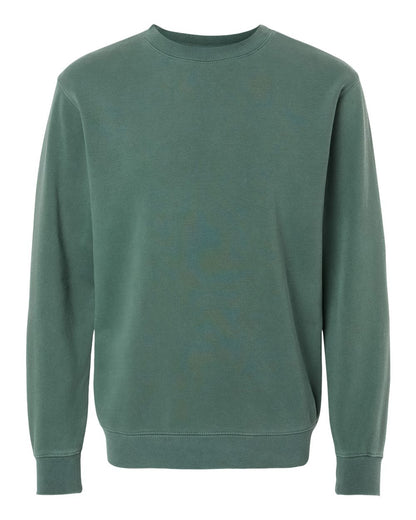 Independent Trading Co. PRM3500 Midweight Pigment-Dyed Crewneck in Pigment Alpine Green