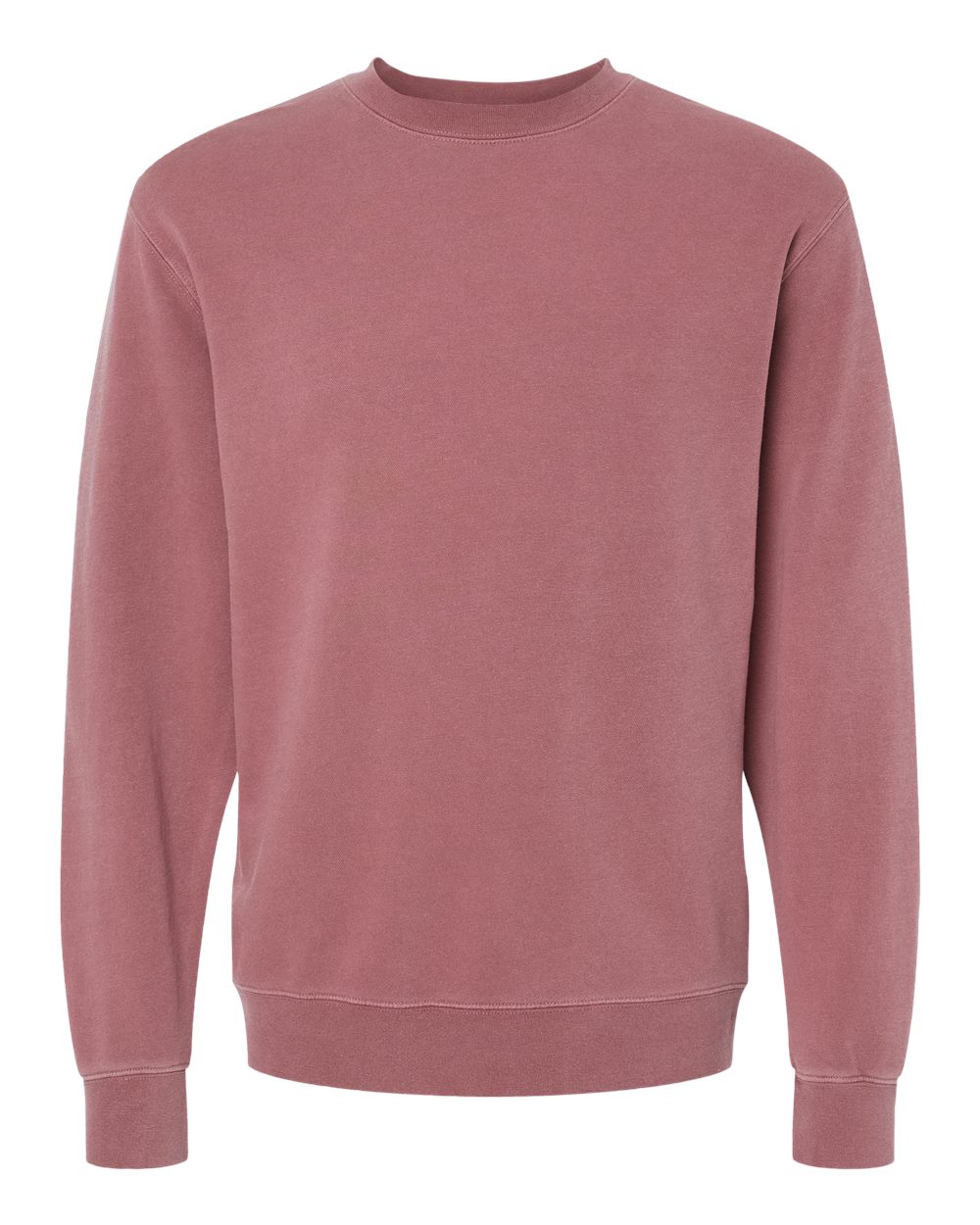 Independent Trading Co. PRM3500 Midweight Pigment-Dyed Crewneck in Pigment Maroon