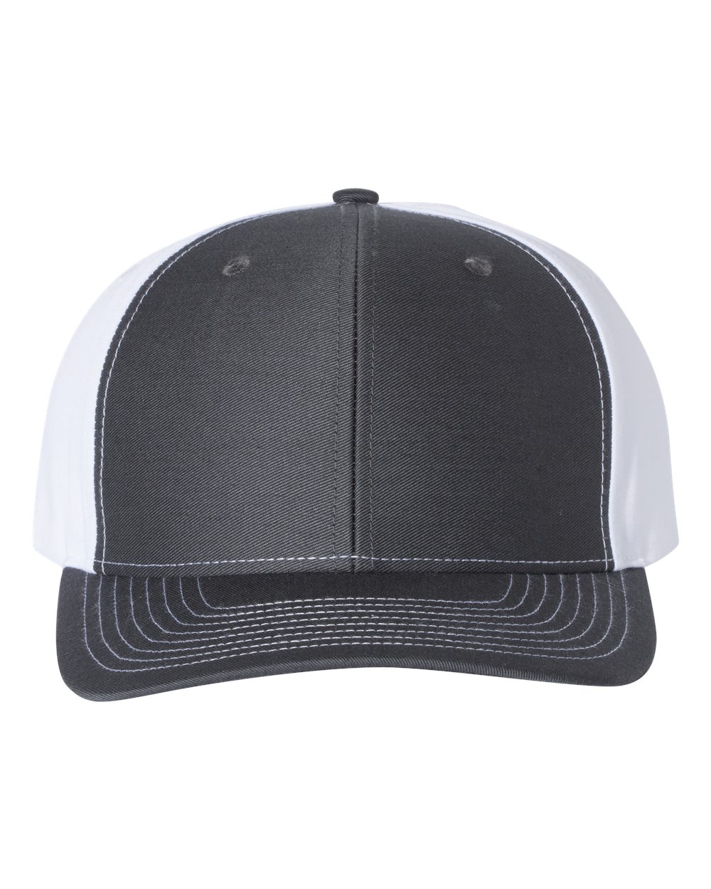 Richardson 312 Twill Back Trucker Cap in Charcoal/White