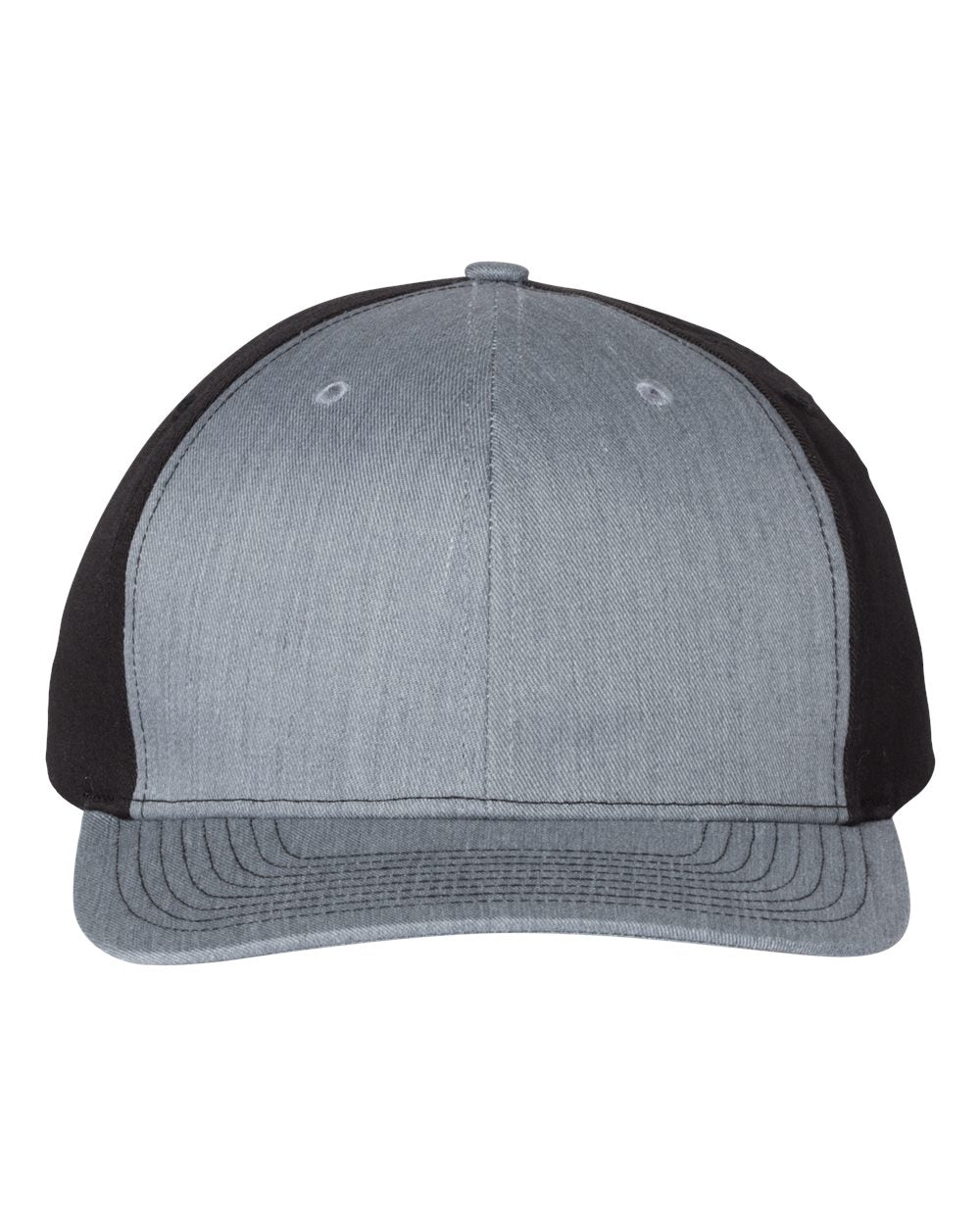 Richardson 312 Twill Back Trucker Cap in Heather Grey/Black
