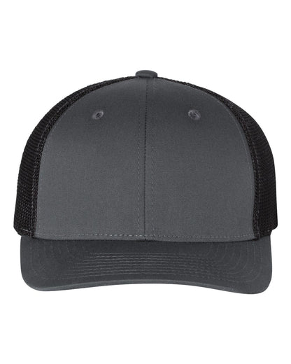 Richardson 110 R-Flex Trucker Cap in Charcoal/Black