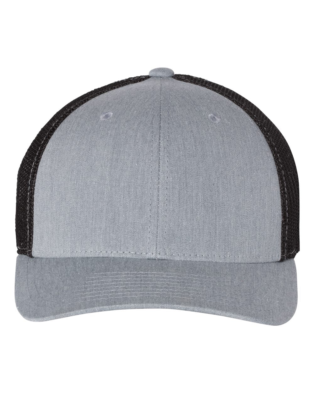 Richardson 110 R-Flex Trucker Cap in Heather Grey/Black
