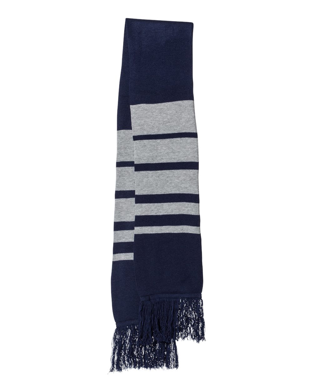 Sportsman SP07 Soccer Scarf in Navy/Heather Grey