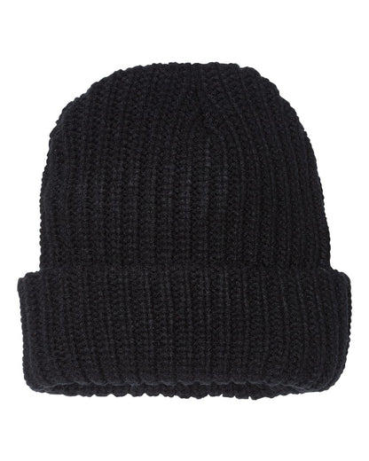 Sportsman SP90 12" Chunky Cuffed Beanie in Black