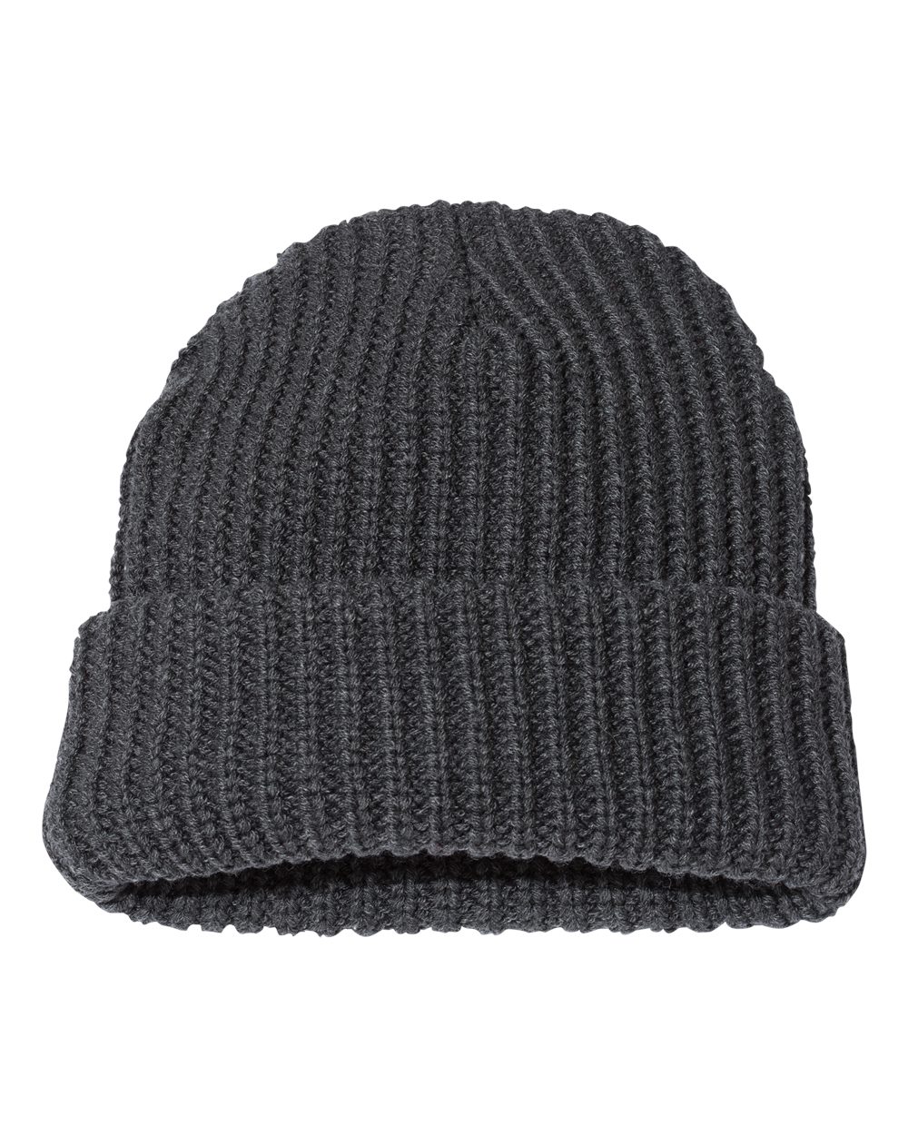 Sportsman SP90 12" Chunky Cuffed Beanie in Charcoal